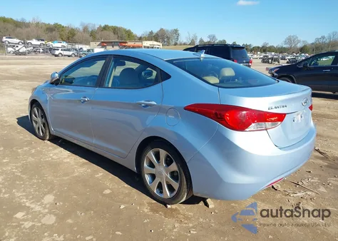 2012 Hyundai Elantra Limited (Ulsan Plant) из США, поврежденный, VIN KMHDH4AE6CU428319